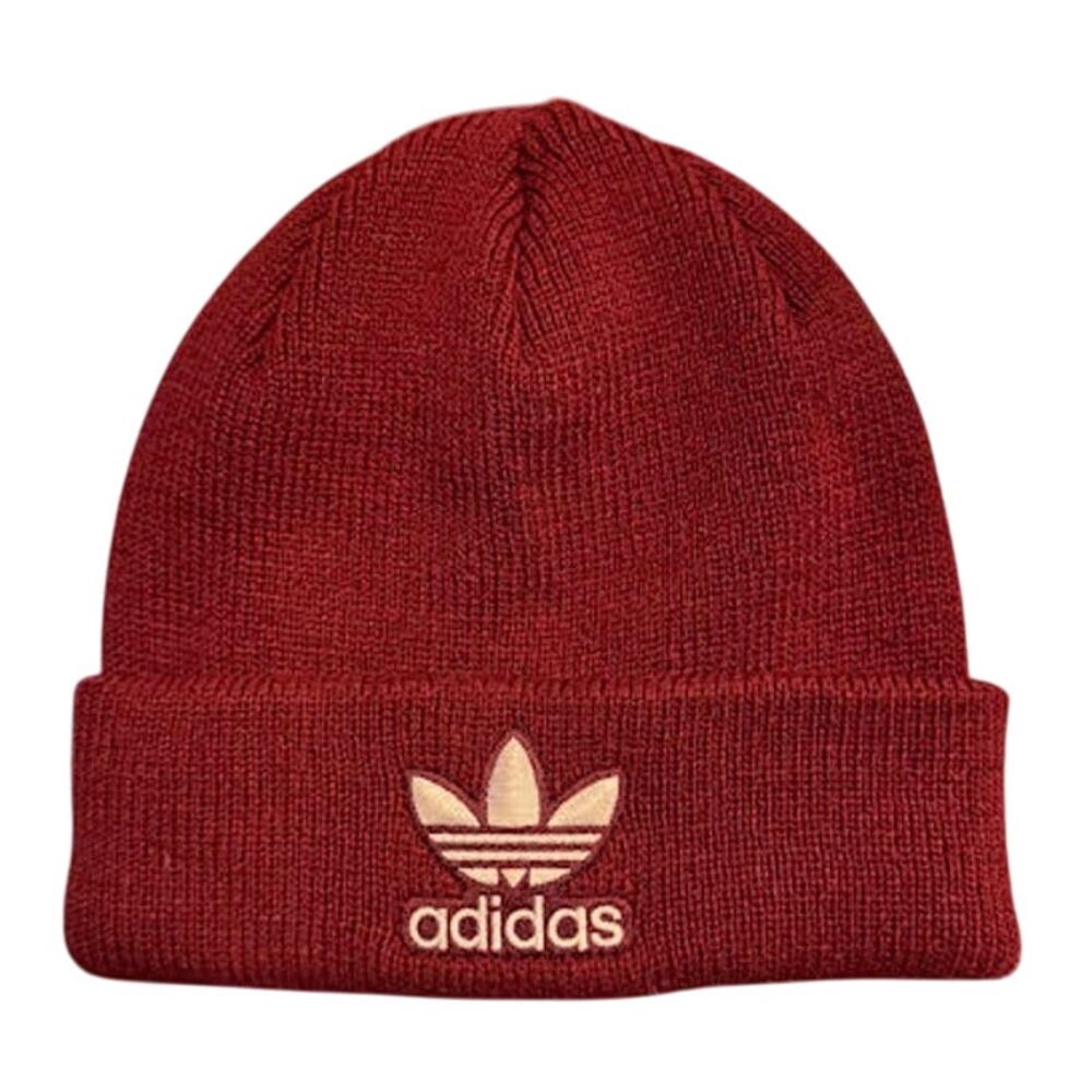 Adidas Originals Knit Beanie. Burgundy Red